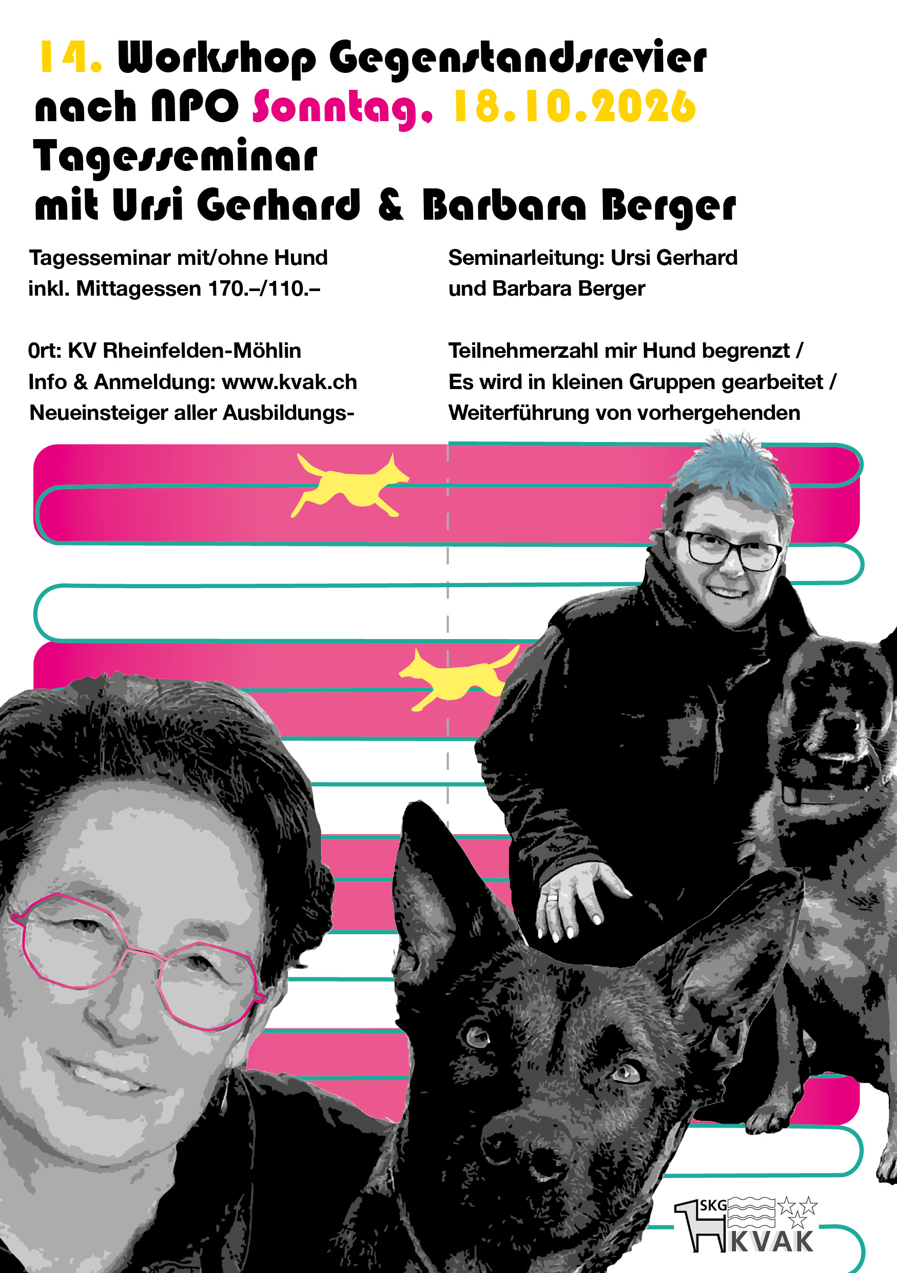14. Workshop mit Ursi Gerhard & Barbara Berger: Gegenstandsrevier nach NPO (Wiederholung)